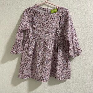 Classic whimsy purple floral blouse top